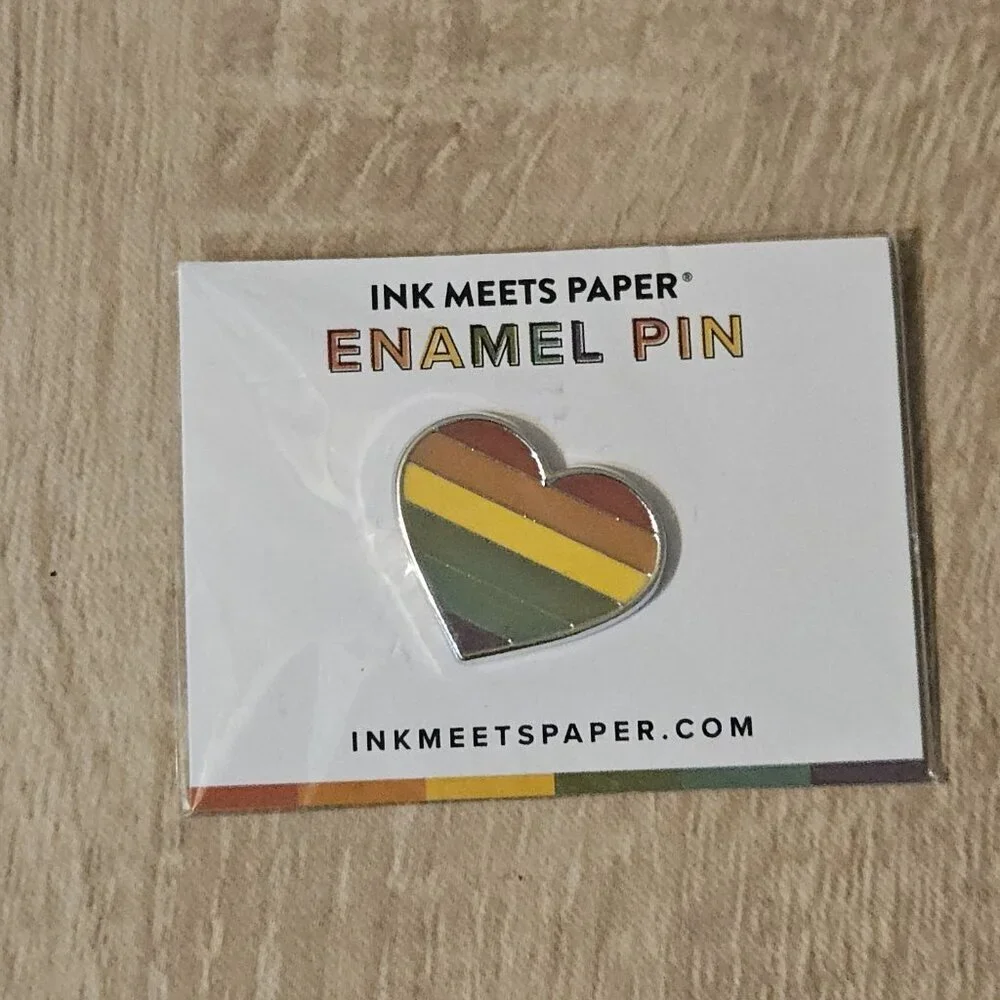 Lot Of 10 Enamel Gay Pride Pins She He They Rainbow Queer Joy Proud Lot #3